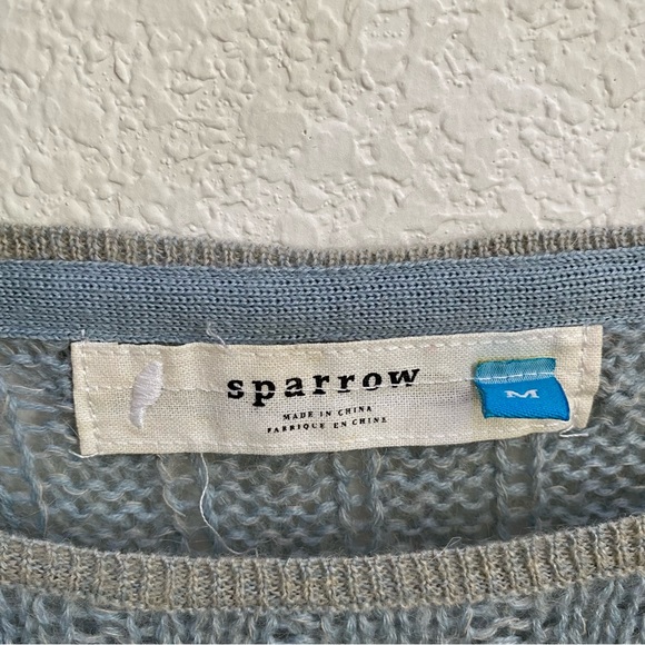 Anthropologie Sparrow Ombre Cable Knit Wool Blend Sweater Size M - Picture 12 of 13